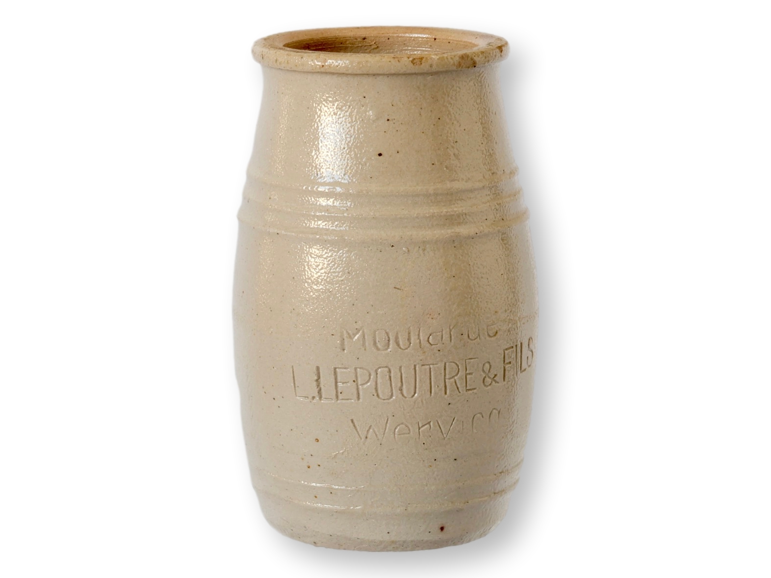 Antique French Stoneware Mustard~P77740634
