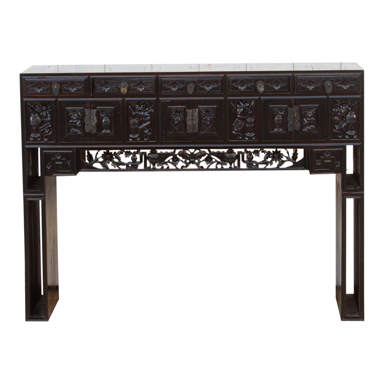 19th Century Ebonized Kang Slim Table~P77687324