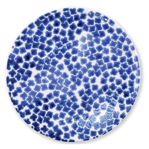 Santorini Flower Dinner Plate, Blue/White~P67605538