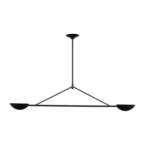 Nevel Medium Linear Chandelier, Aged Iron Nevel Medium Linear Chandelier, Aged Iron