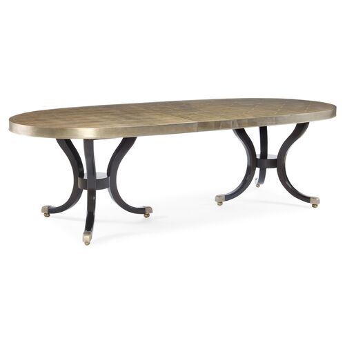Finsbury Dining Table, Silver Leaf~P77386622