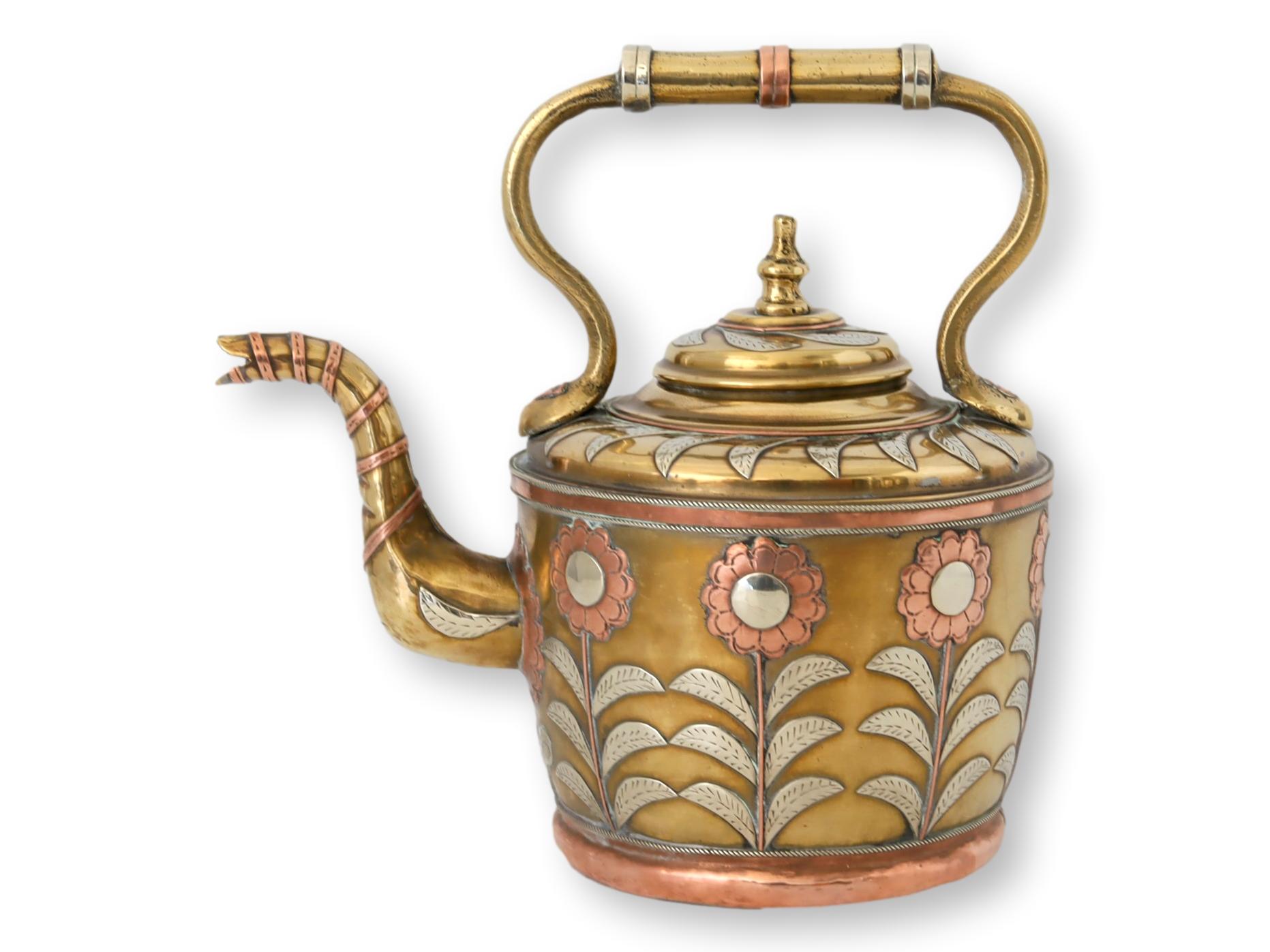 Mixed Metal Arts & Crafts  Water Kettle~P77675714