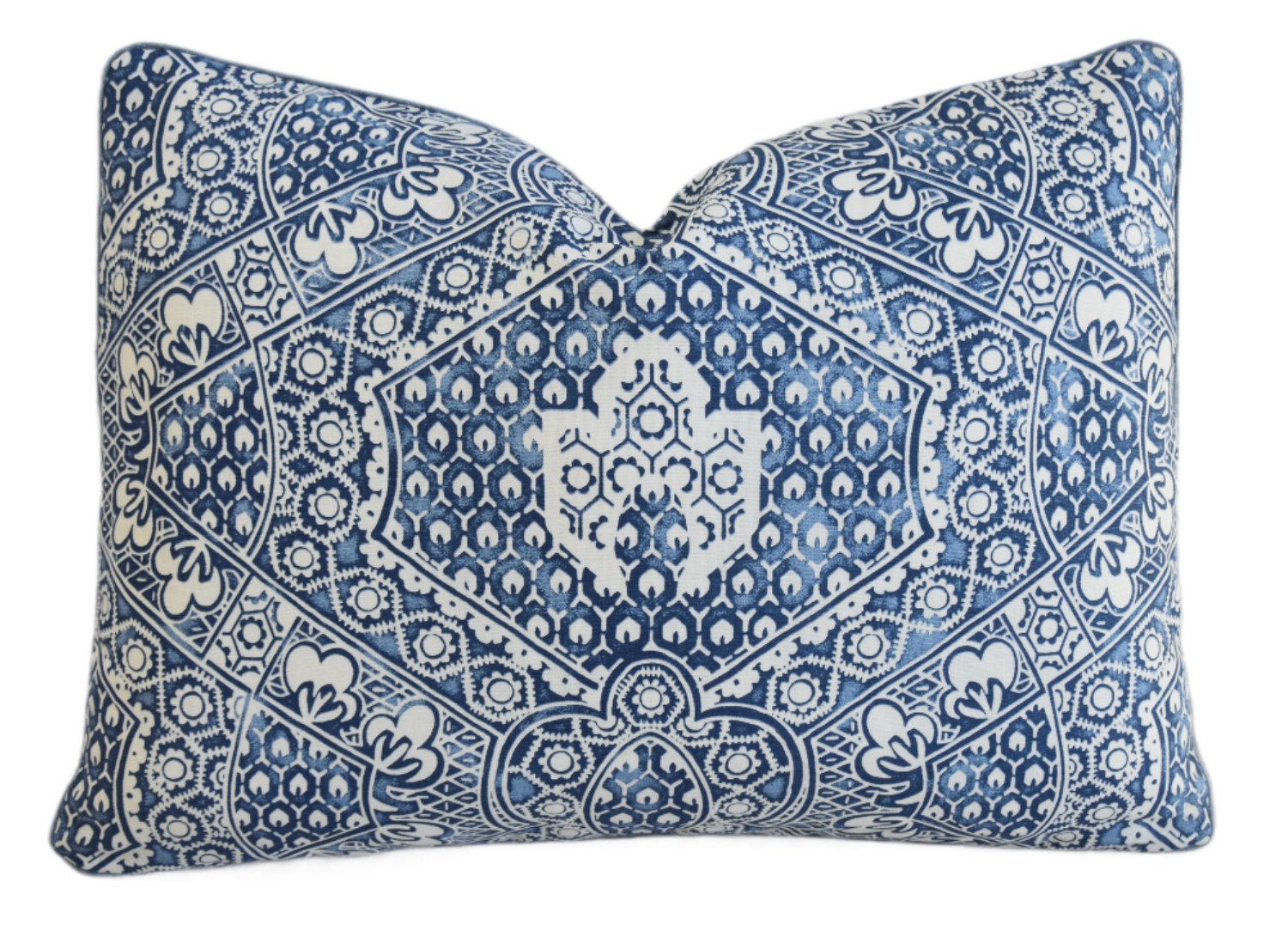 French Designer Blue & White Pillow~P77753551