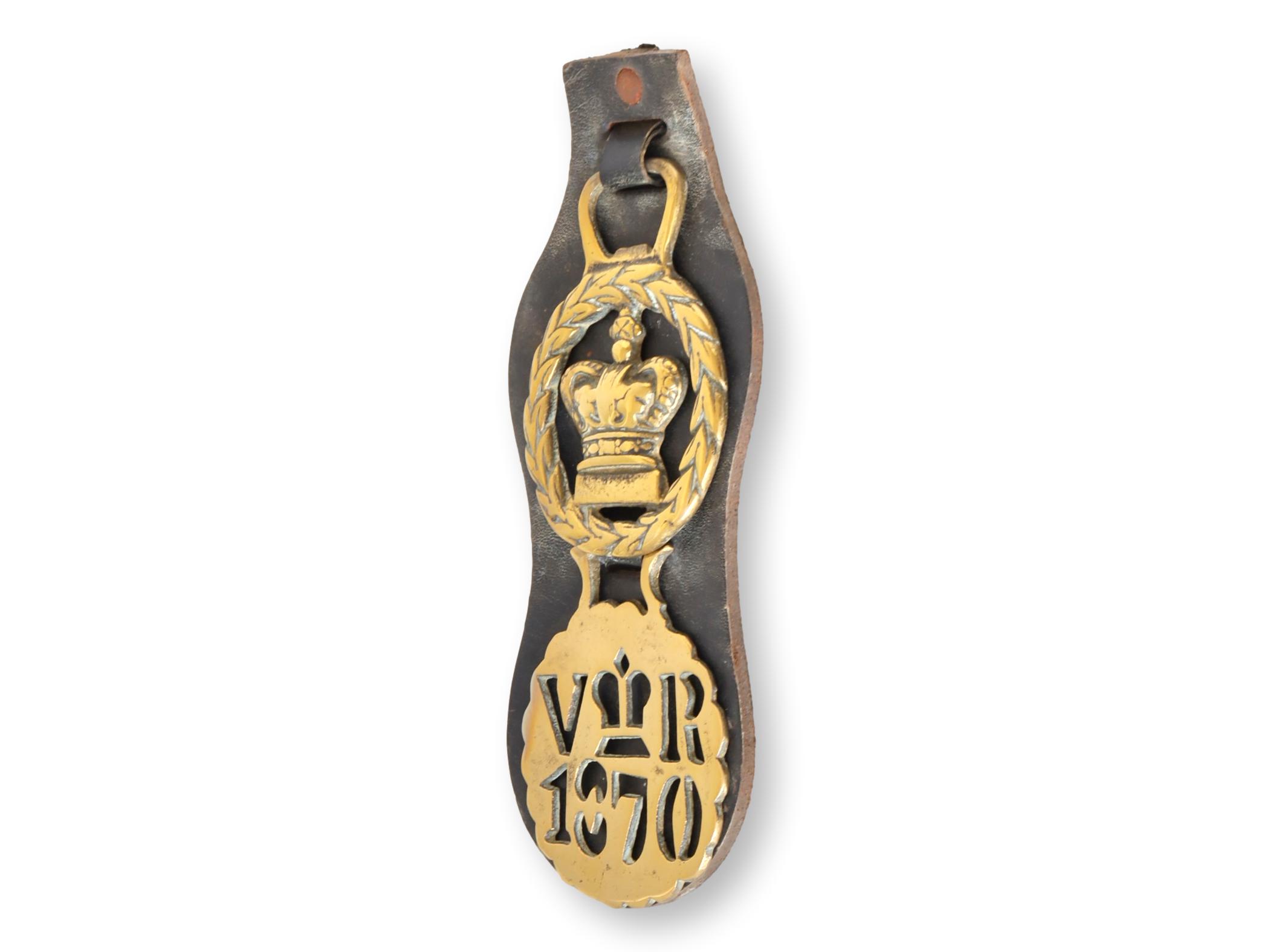 1870 Queen Victoria Horse Brass Strap~P77709965