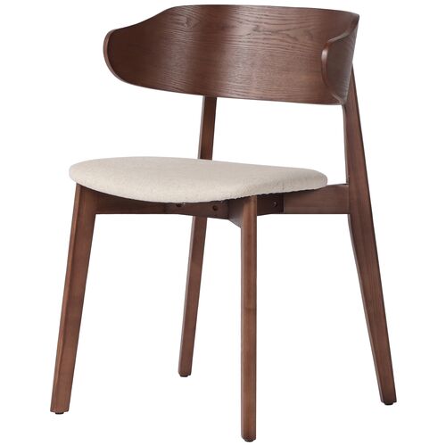 Ivy Dining Chair, Umber Ash/Natural Performance