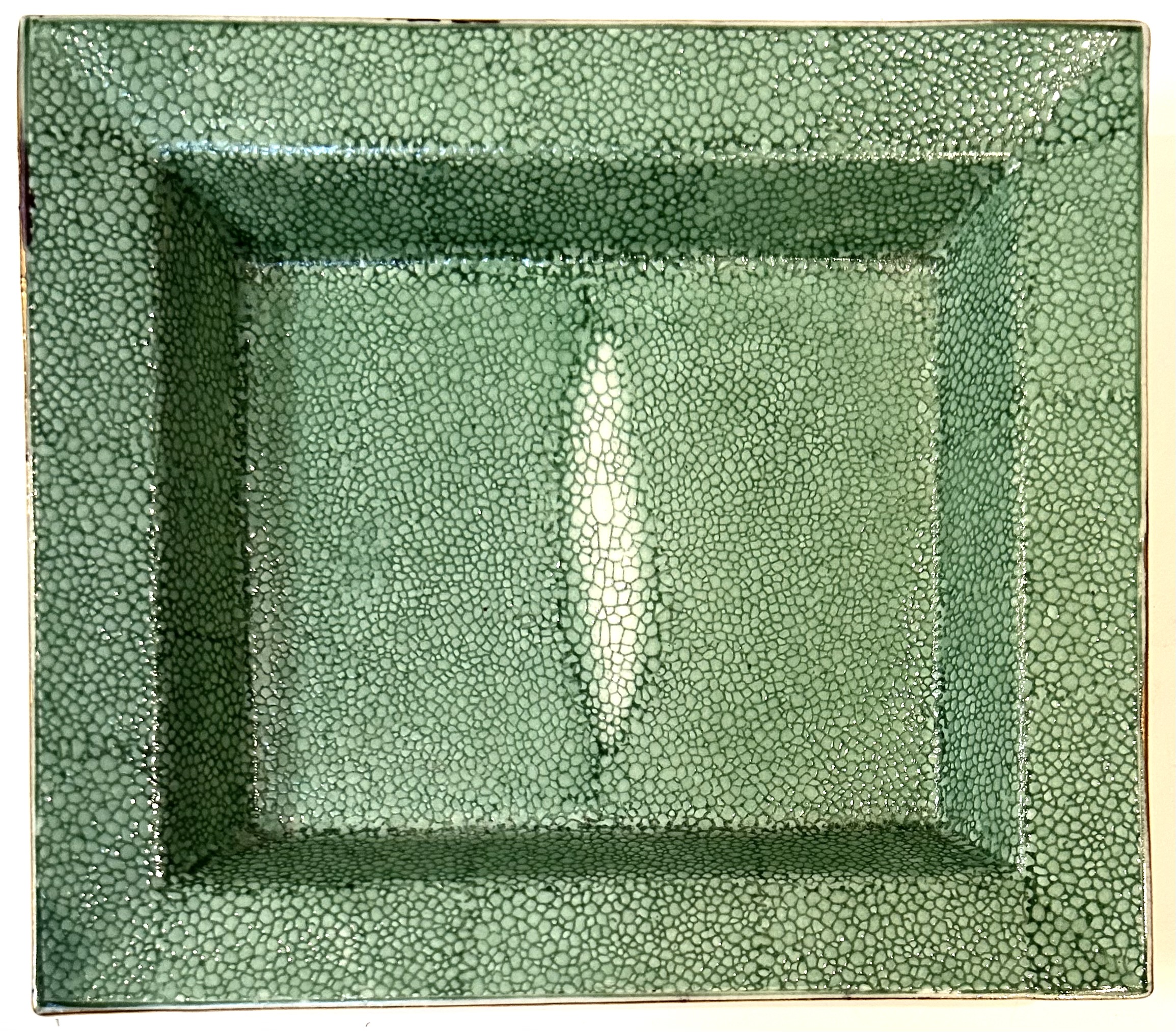 Faux-Shagreen Porcelain Tray~P77704113