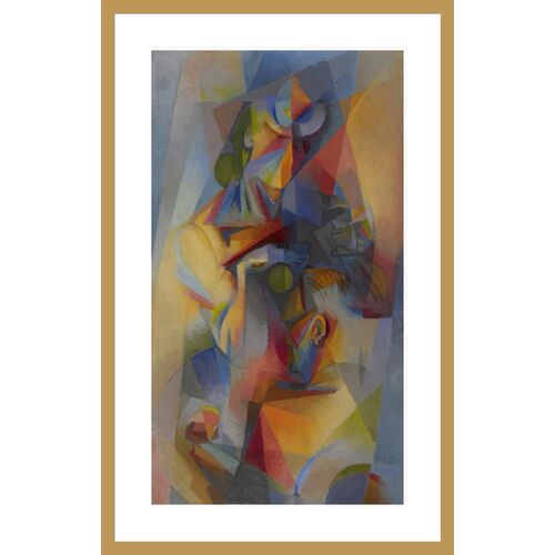 Au Café (Synchromy) by Stanton MacDonald-Wright Framed Print Au Café (Synchromy) by Stanton MacDonald-Wright Framed Print