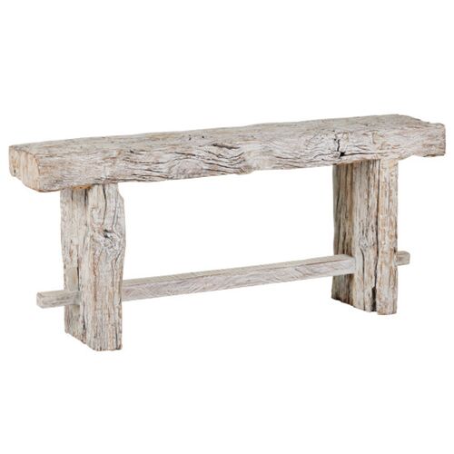 Holland Reclaimed Wood Console Table, Whitewash