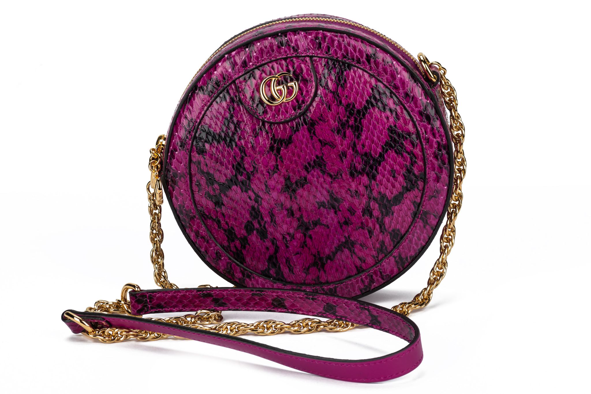 GUCCI Ophidia Watersnake Mini Round Bag~P77666530
