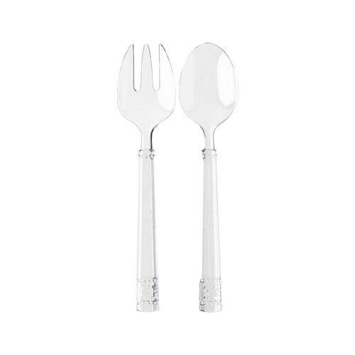 Asst. of 2 Isabella Acrylic Salad Servers, Clear~P77614949
