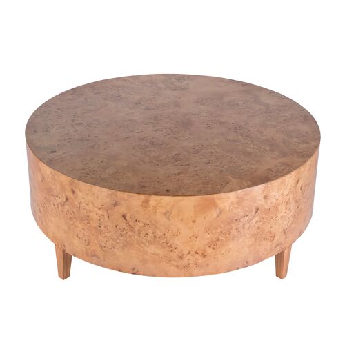 Noah Round Burl Coffee Table