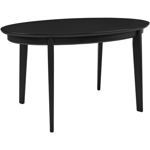 Zayn Oval Dining Table, Black~P77647634