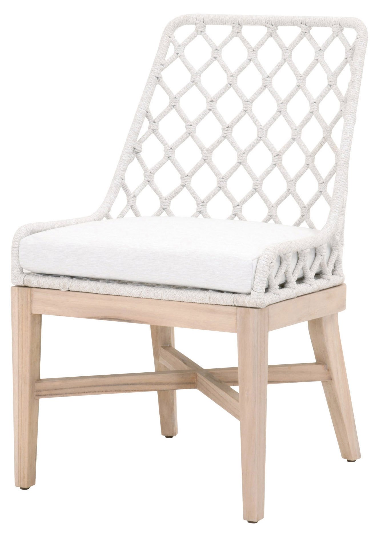 Ann Outdoor Rope Dining Chair, Gray/White Speckle