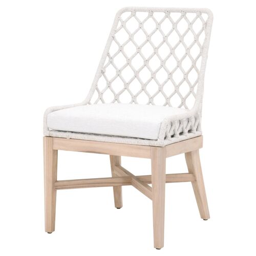 Ann Outdoor Rope Dining Chair, Gray/White Speckle~P77598562