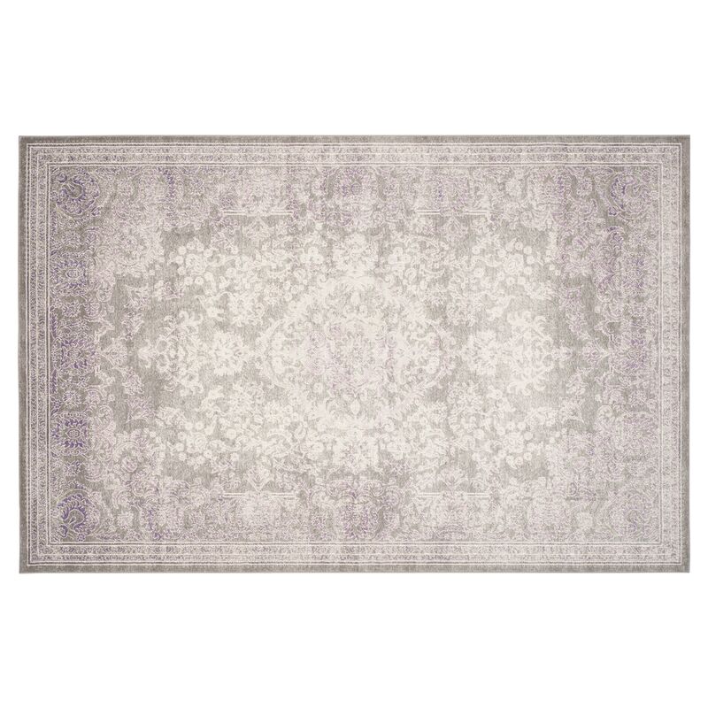 Marcelle Rug Gray Lavender One Kings, Gray And Lavender Area Rugs