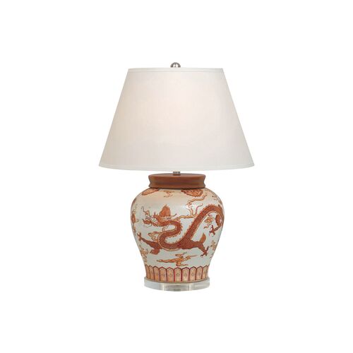 Dragon Table Lamp, Mandarin Spice~P77232886~P77232886