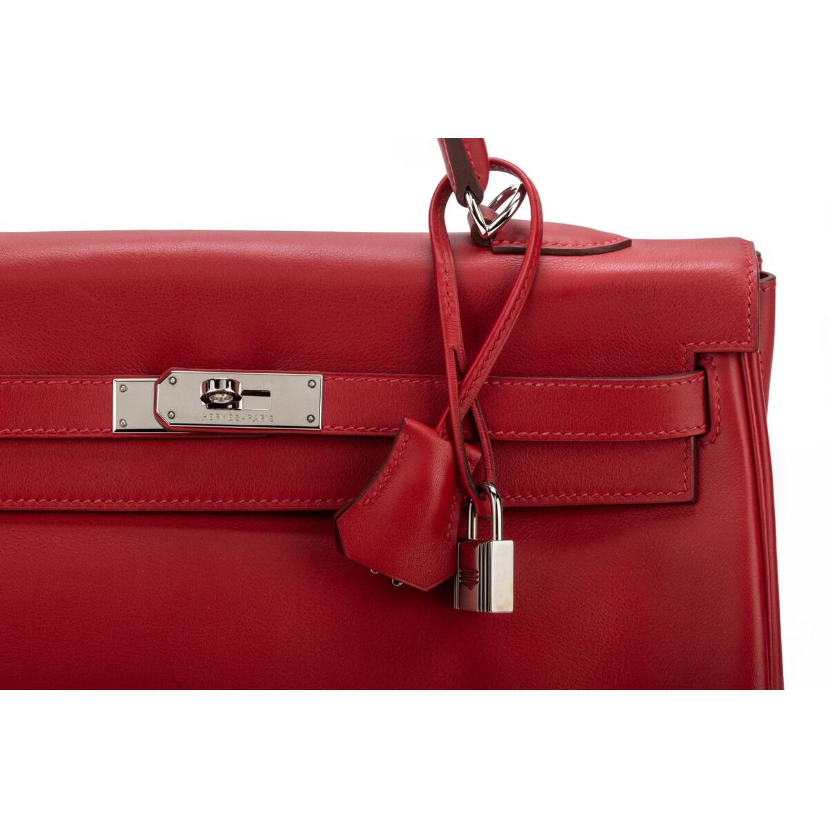 Hermes Kelly 35 Rouge Casaque Swift