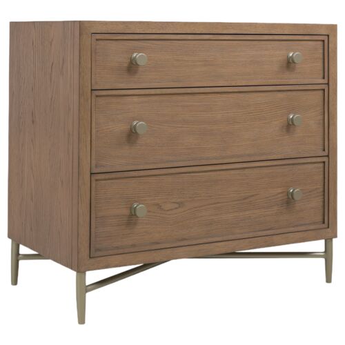 Sonnet 3-Drawer Nightstand, Wren