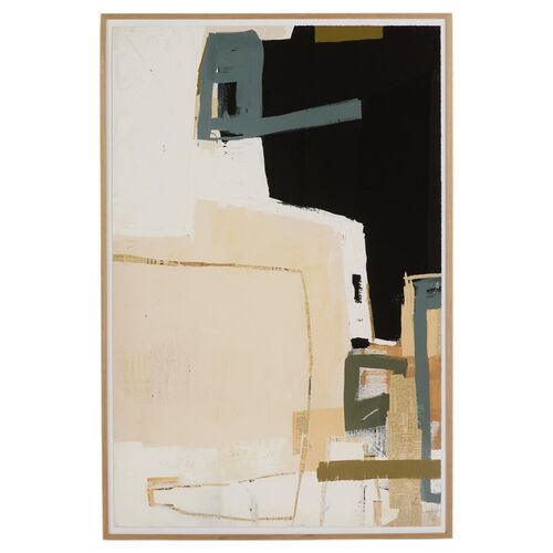 Benefit Painting by Matt Green, White Oak Frame