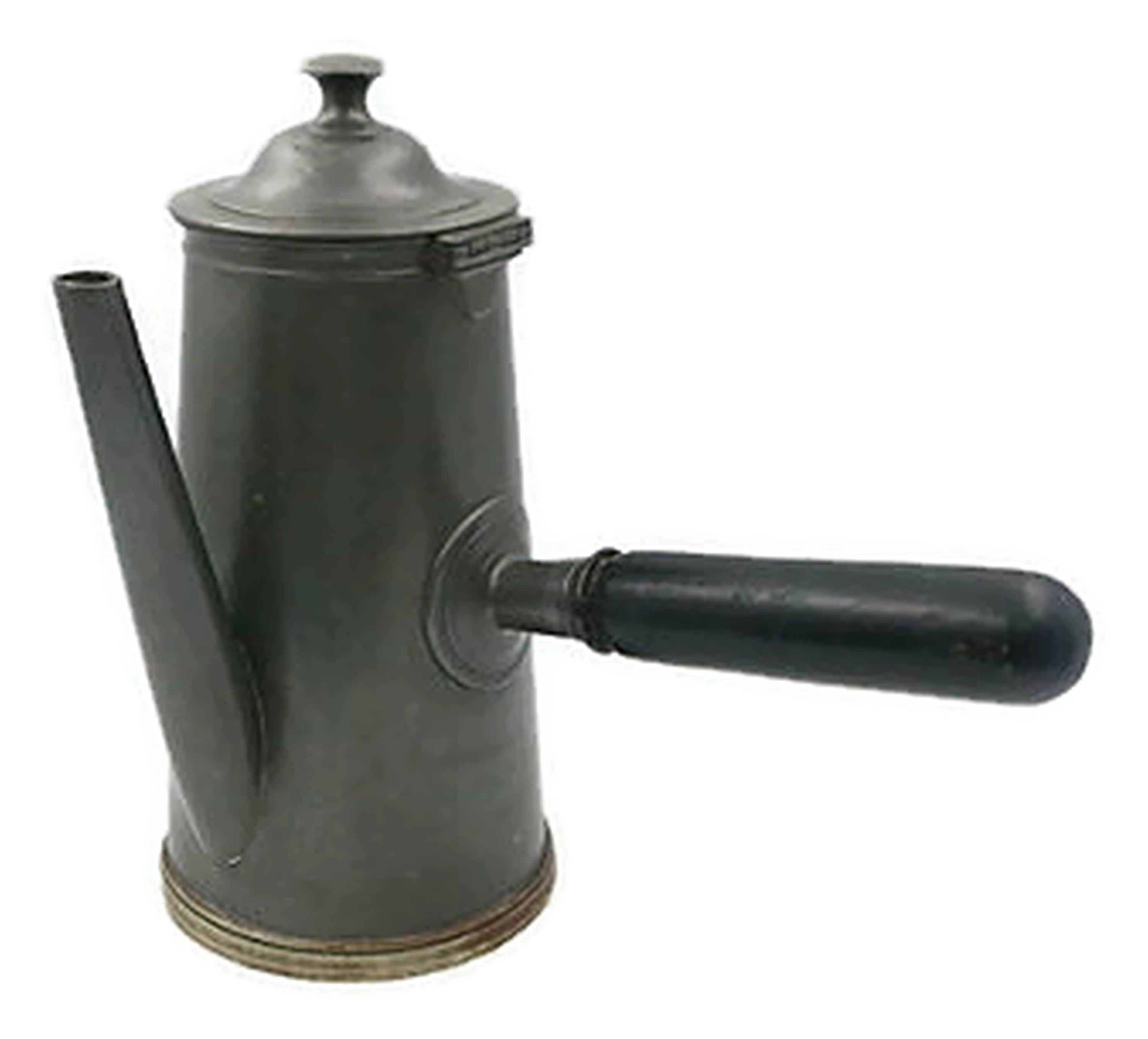 Antique English Pewter Chocolate Pot~P77589866