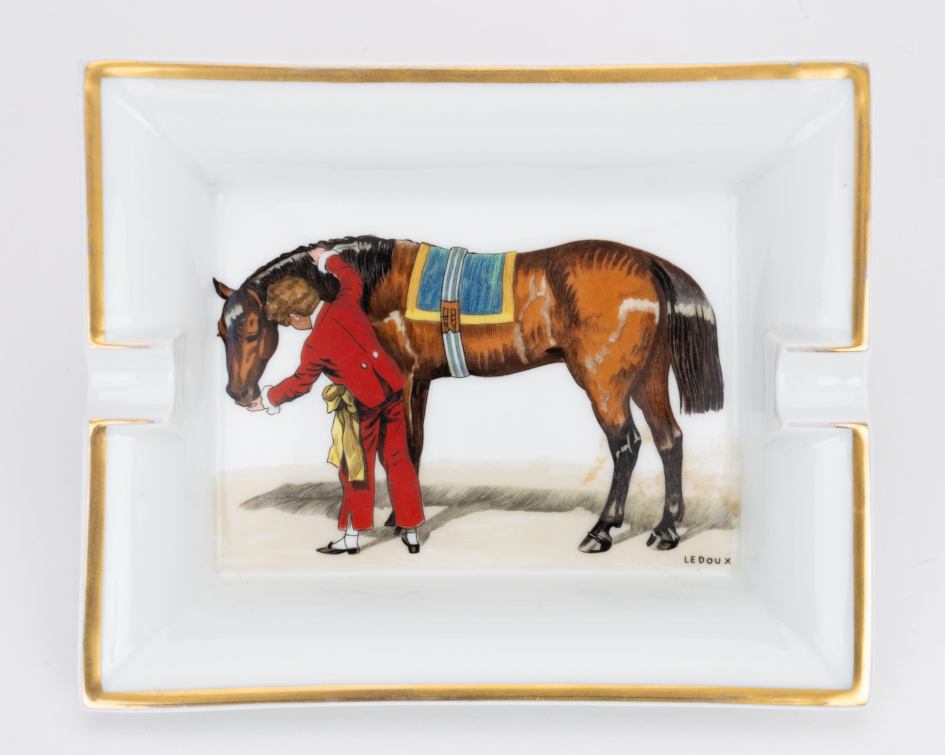 Herm��s Horse Ledoux Porcelain Ashtray~P77679666
