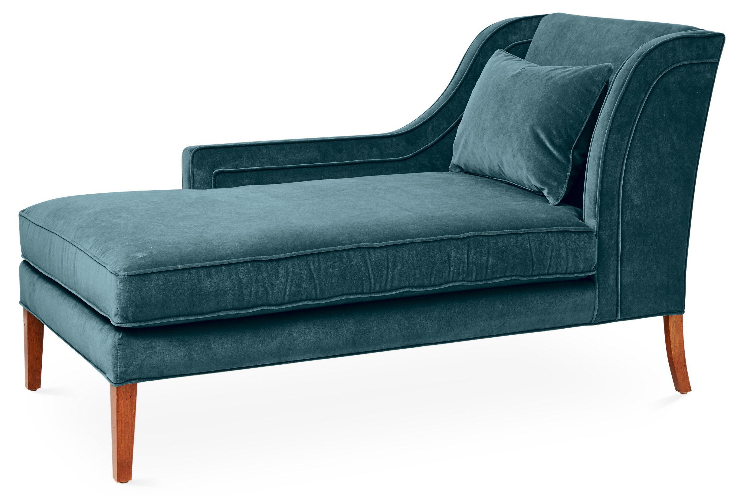 Teal chaise discount