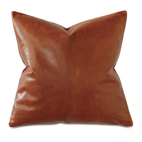 Marni 20x20 Leather Pillow, Cognac~P77634427