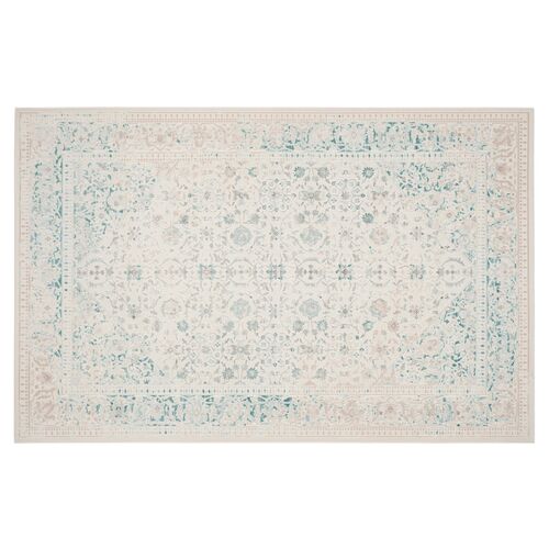 Nadette Rug, Turquoise/Ivory~P46259264