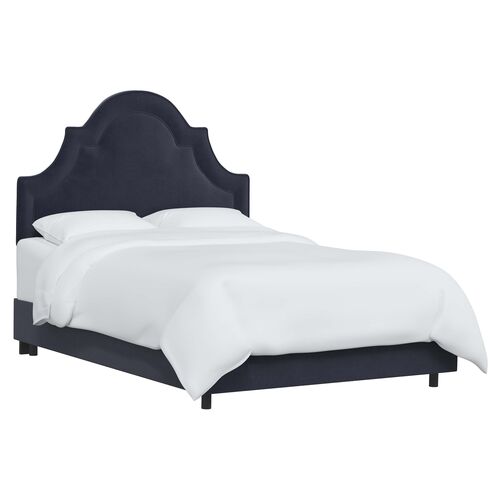 Kennedy Velvet Arched Bed~P77648539