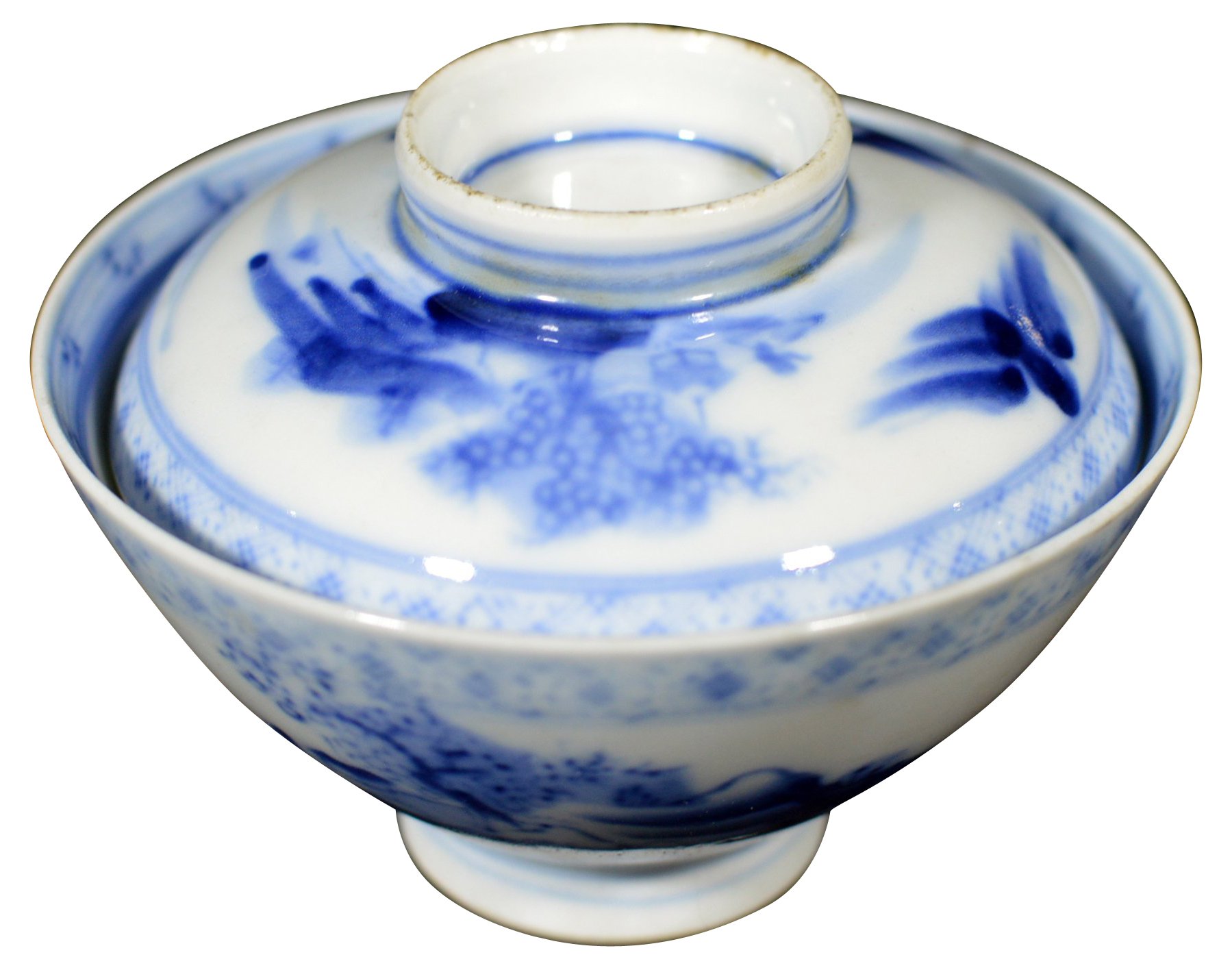 Antique Japanese Blue & White Bowl~P77300612