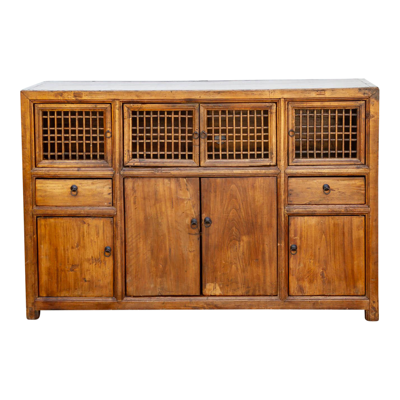 Antique Lattice Farmhouse Cabinet~P77701966