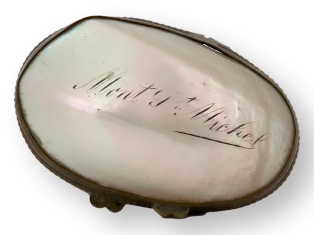 French Mont St. Michel Shell Ring Box~P77711787