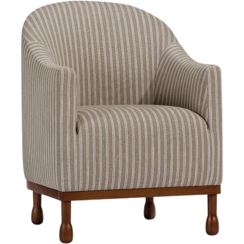 Gavin Performance Striped Chair, Natural