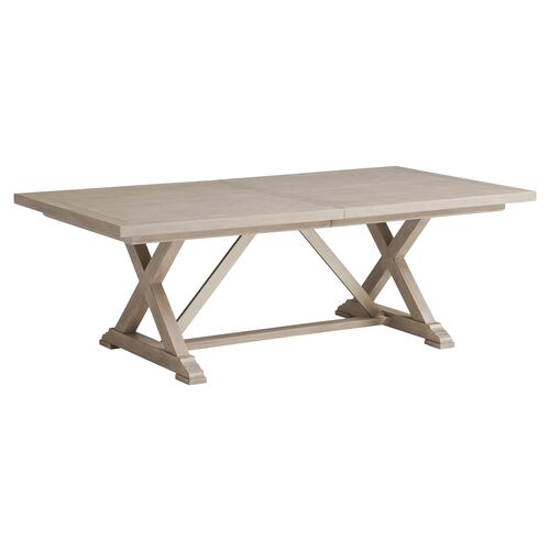 Malibu Rockpoint Rectangular Extension Dining Table, Warm Taupe~P111120094