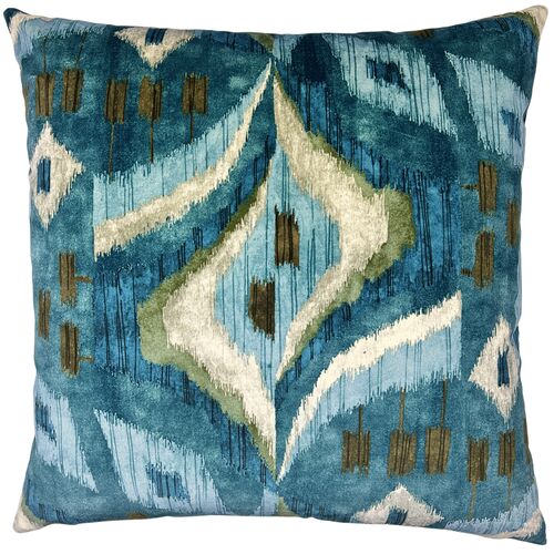 Blake 22x22 Printed Velvet Pillow
