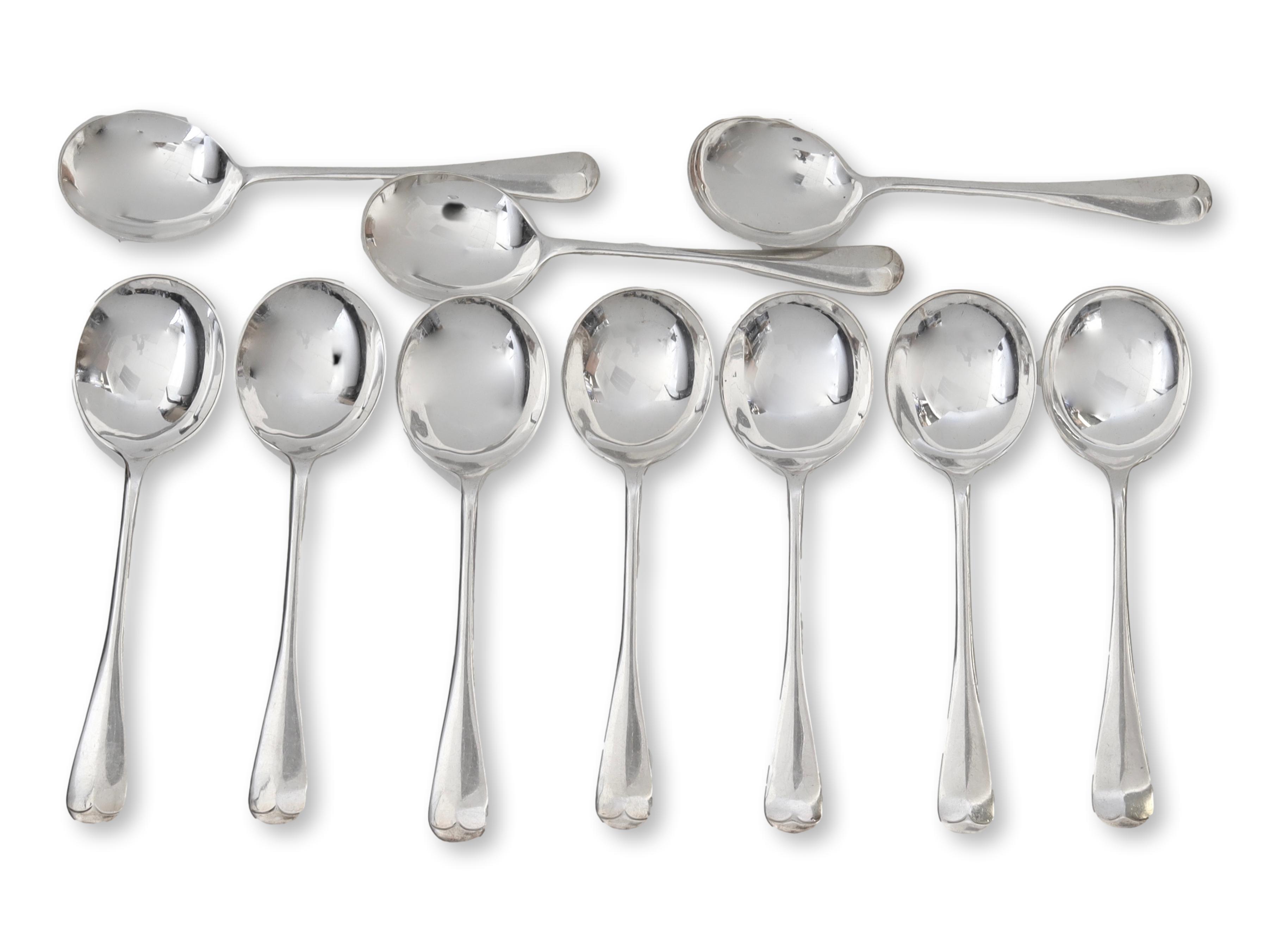 Walker & Hall English Soup Spoons, S/10~P77672445