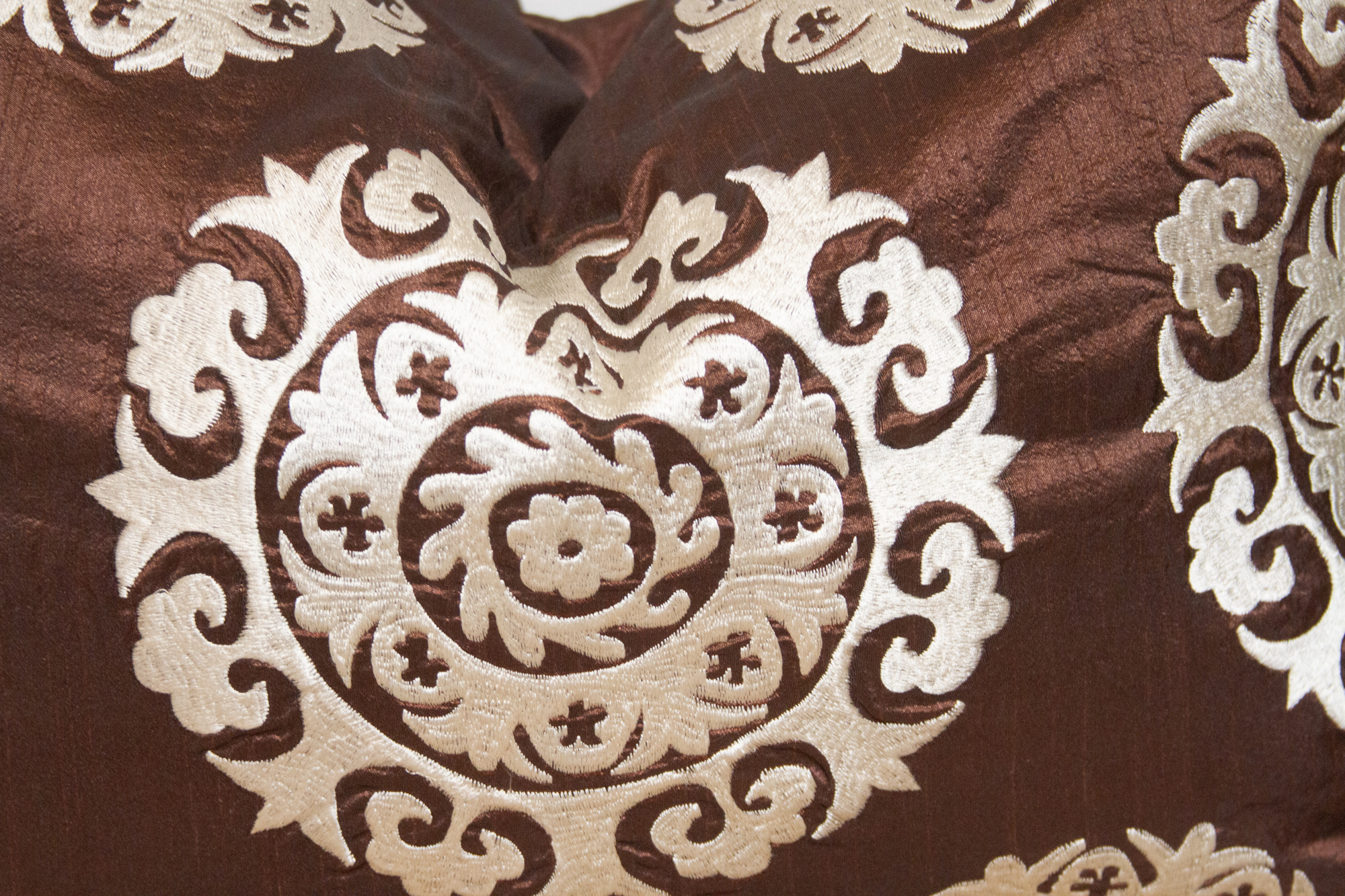 Cocao Brown Suzani Pillow Cover~P77682039