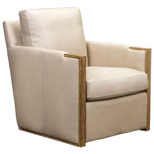 Hadley Leather Swivel Chair