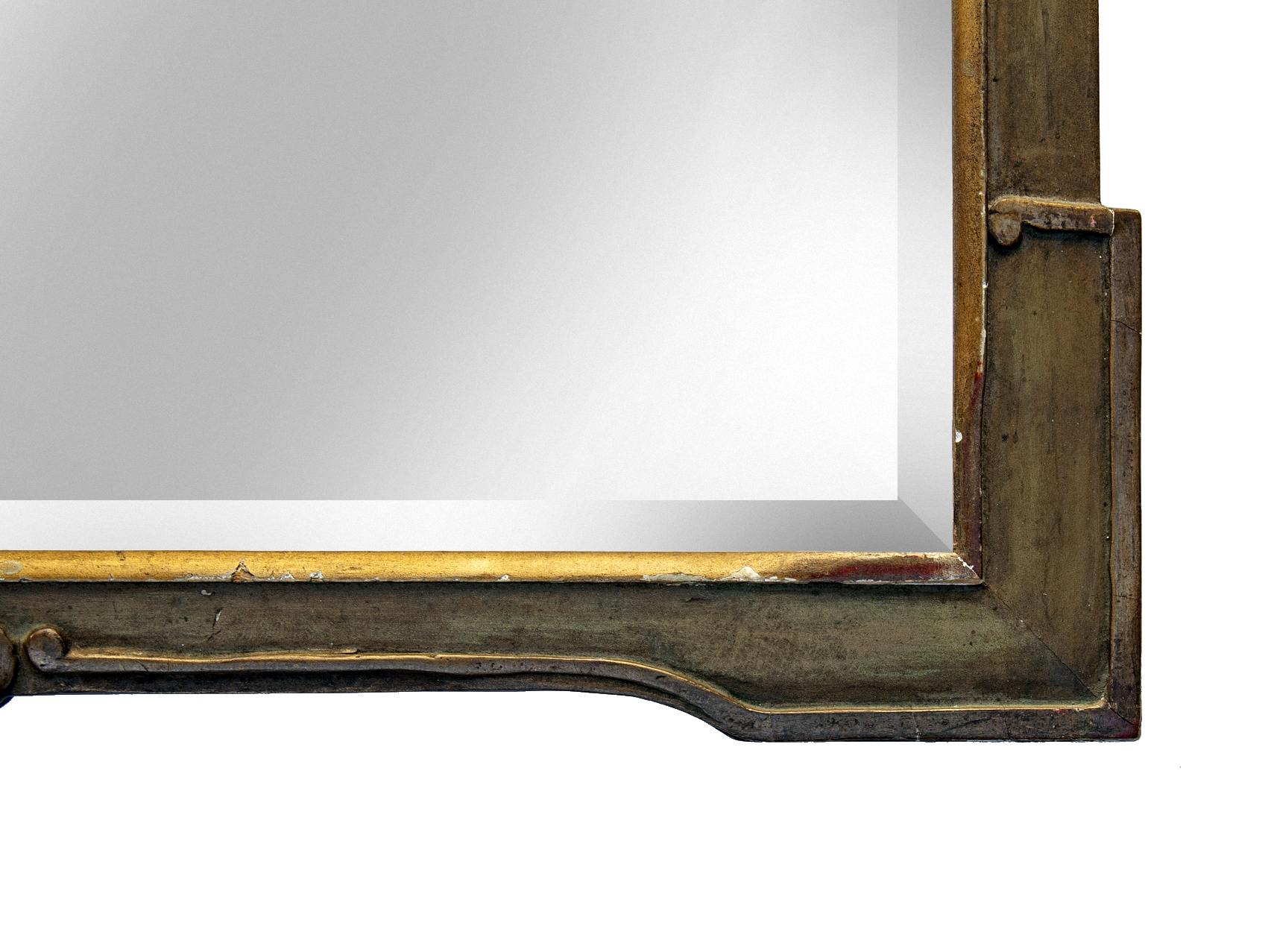 Beveled Wooden Mirror w/Crown~P77683462