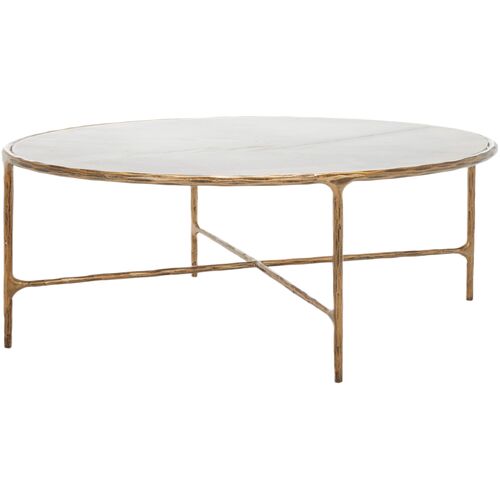 Bastian Oval Metal Coffee Table Bastian Oval Metal Coffee Table