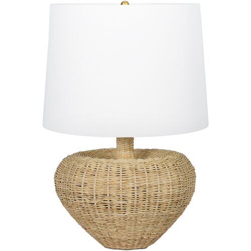 Avery Rattan Lamp, Neutral