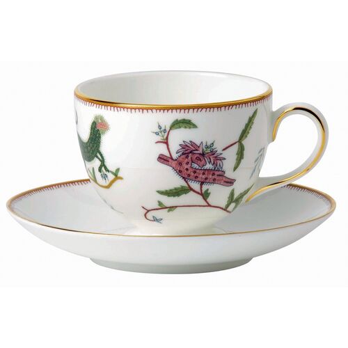 Mythical Creatures Teacup & Saucer, White/Multi~P77566401