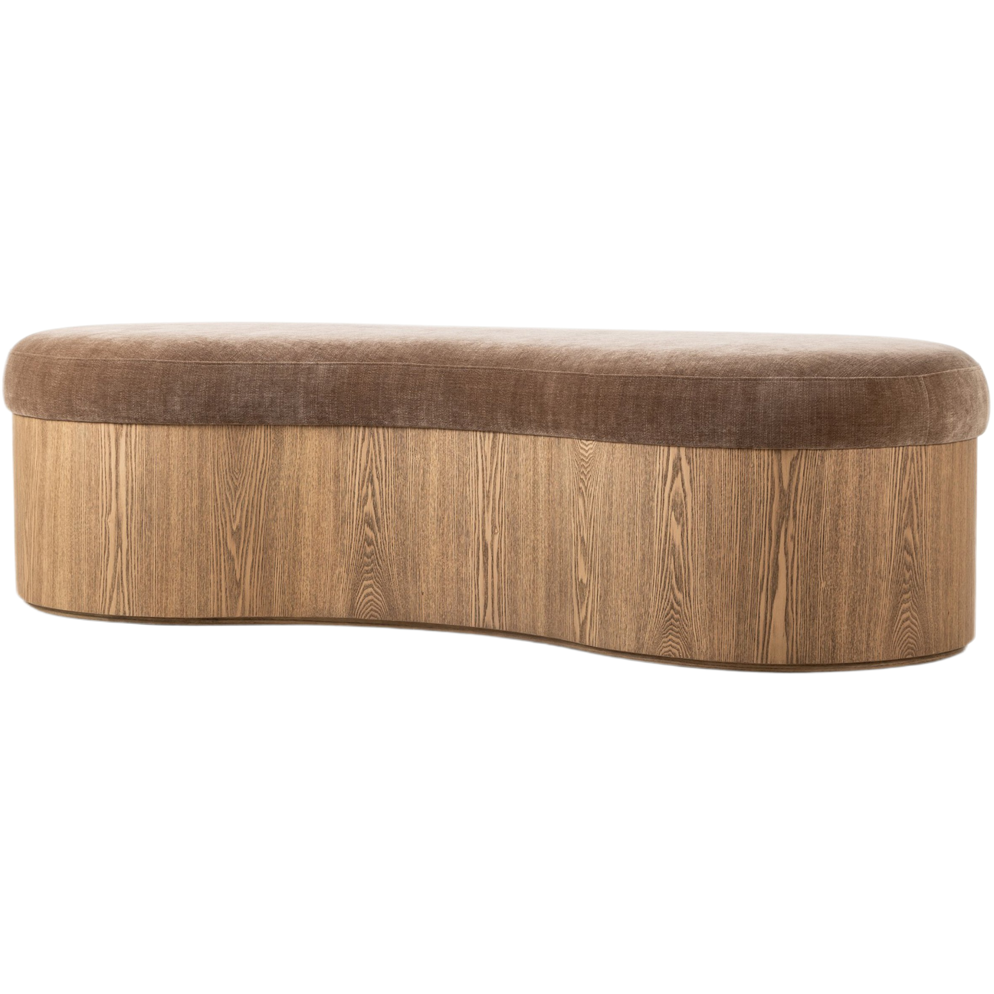 Brookstead Accent Bench, Altair Mushroom Chenille