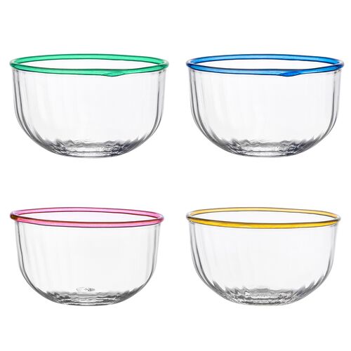 S/4 Nell 4.5 Bowl Assorted Bowls, Multicolor
