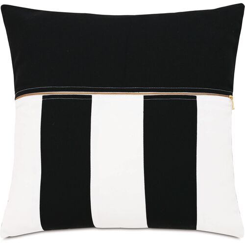 Zuri 20x20 Outdoor Pillow, Black/White~P77646556