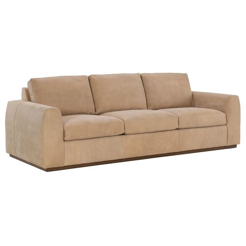 Woody Creek 8 ft. Leather Sofa, Heritage Ecru Woody Creek 8 ft. Leather Sofa, Heritage Ecru