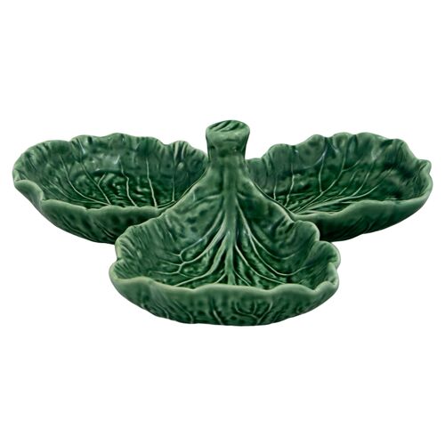 Cabbage Olive Dish, Green/Natural~P76964963