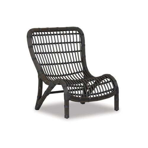 Newport Armless Club Chair, Chocolate~P77567518