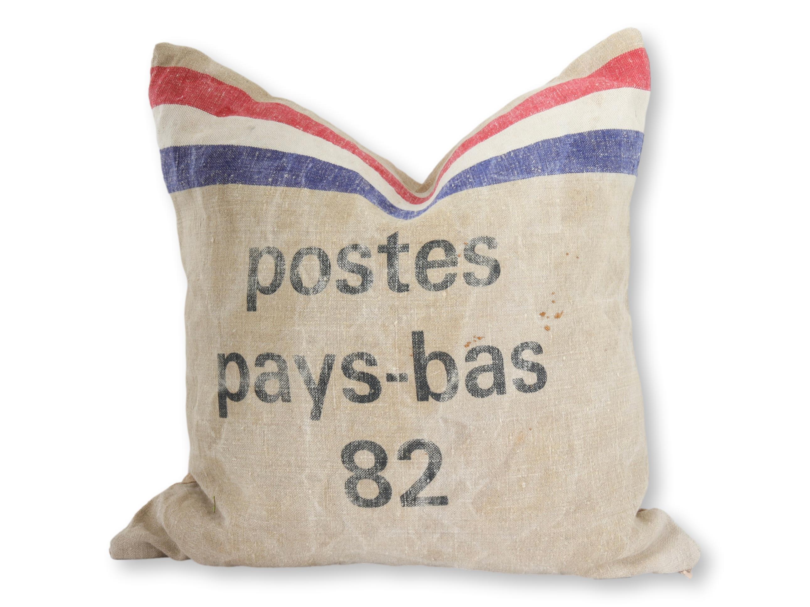 Antique Netherlands Postal Bag Pillow~P77690119