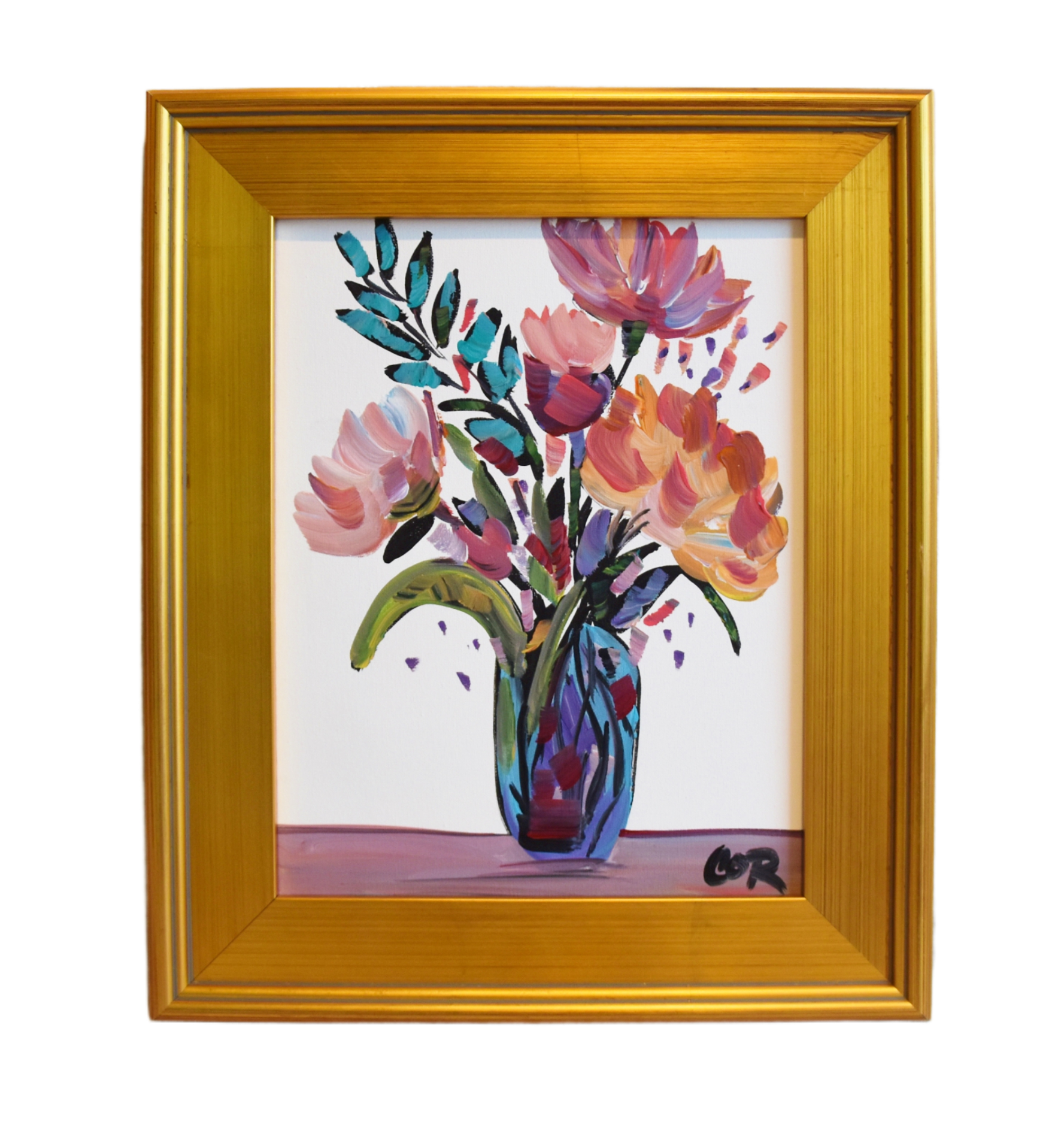 Impressionist Flowers in Vase Painting~P77683060